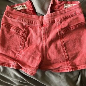 red pacsun jean shorts